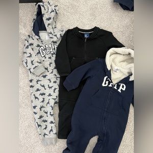 Set of 3 Gap 18-24 month sweatshirt zip ups